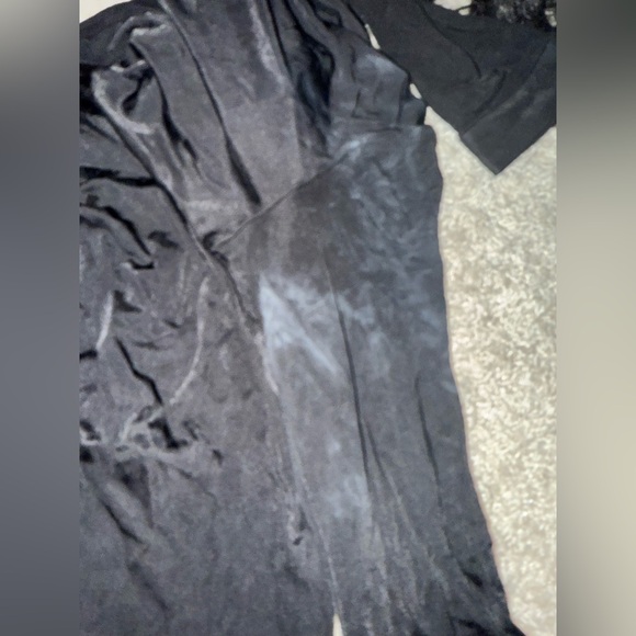 Diane Von Furstenberg Black Maxi Wrap Dress-flaw - Picture 4 of 6